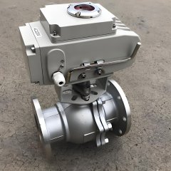 电动法兰球阀Q941F-16C DN100 调节型带信号反馈