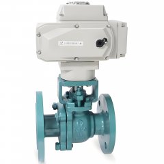 Q941F46-16 DN200 耐强酸腐蚀 F46内衬衬氟电动球阀
